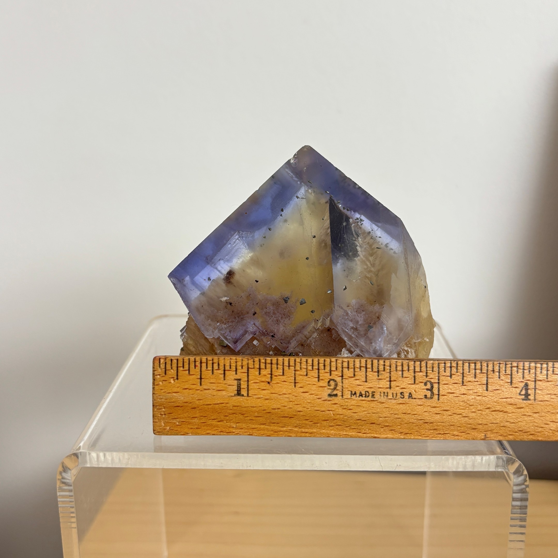 Blue and Yellow Zoned Fluorite Collector Specimen ~ Illinois - Image 19