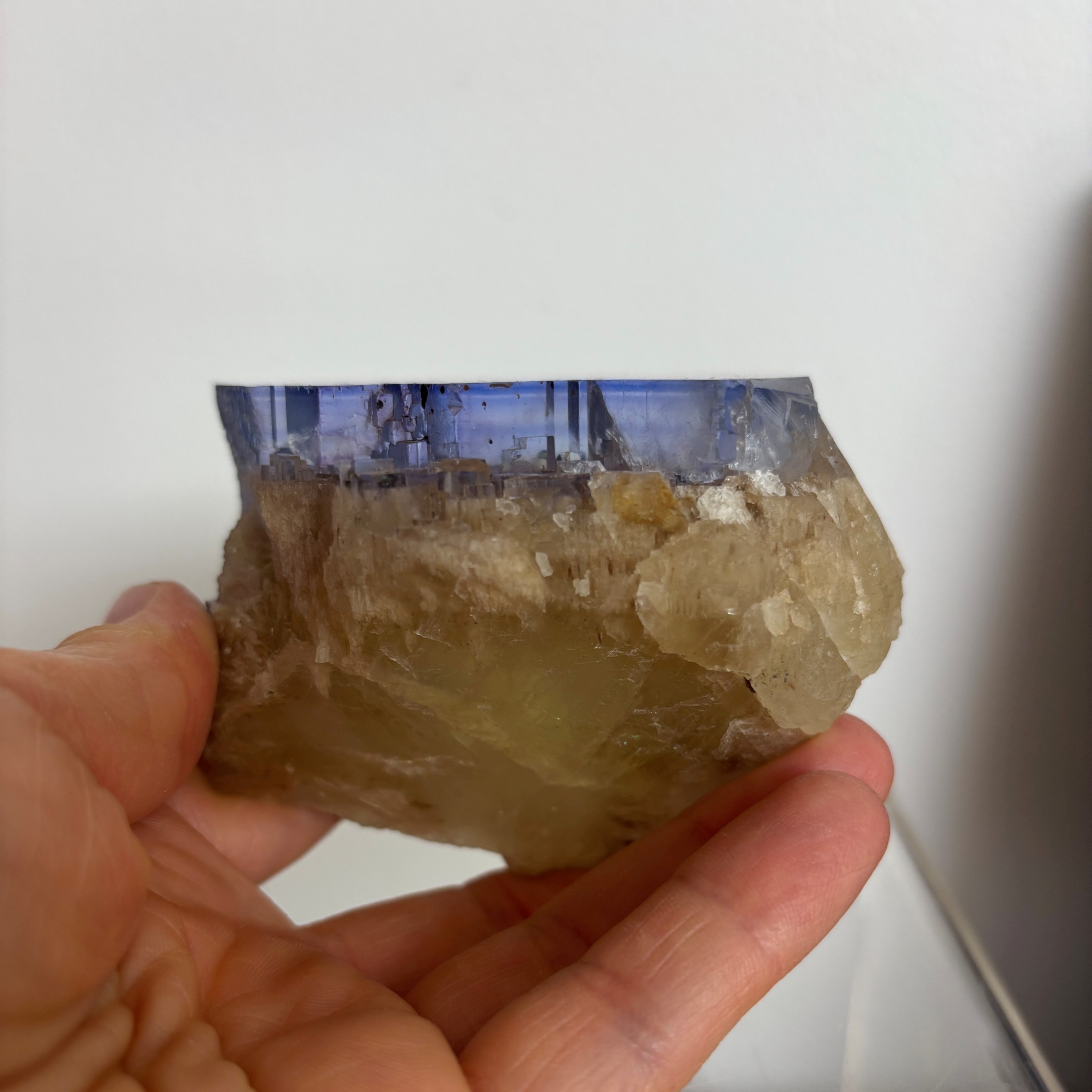 Blue and Yellow Zoned Fluorite Collector Specimen ~ Illinois - Image 4