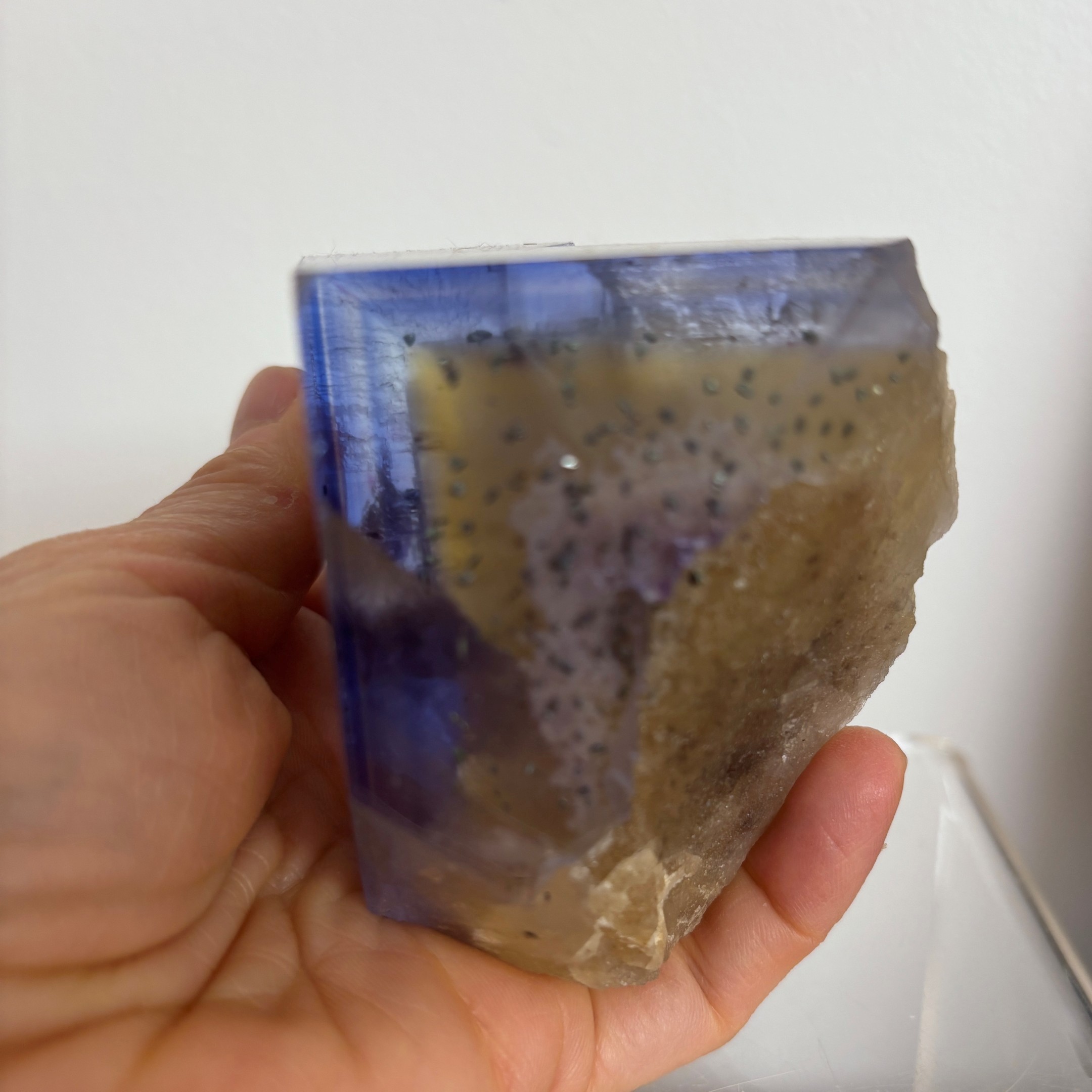 Blue and Yellow Zoned Fluorite Collector Specimen ~ Illinois - Image 7