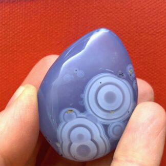 Rare Ethiopian Orbicular Blue Chalcedony