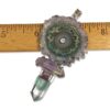 Amethyst Stalactite Slice, Vera Cruz Amethyst, and Quartz with Fuchsite Pendant