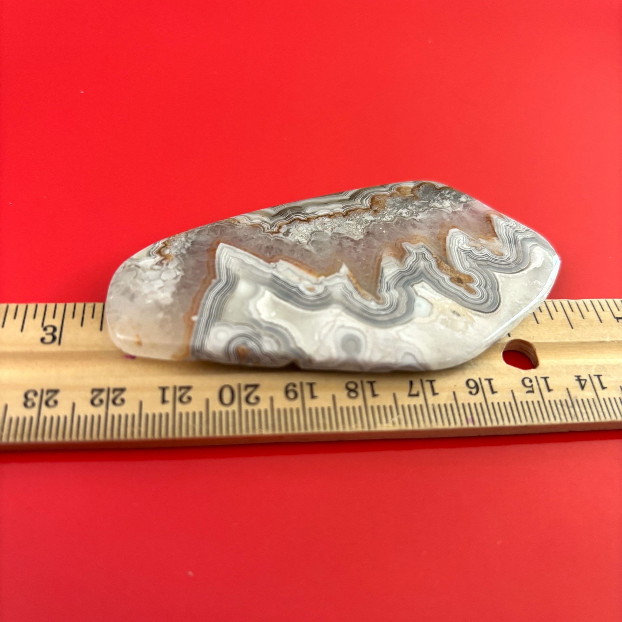 Crazy Lace Agate Slice/Cabochon/Worry Stone - Image 2