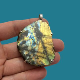 Labradorite Slice Pendant