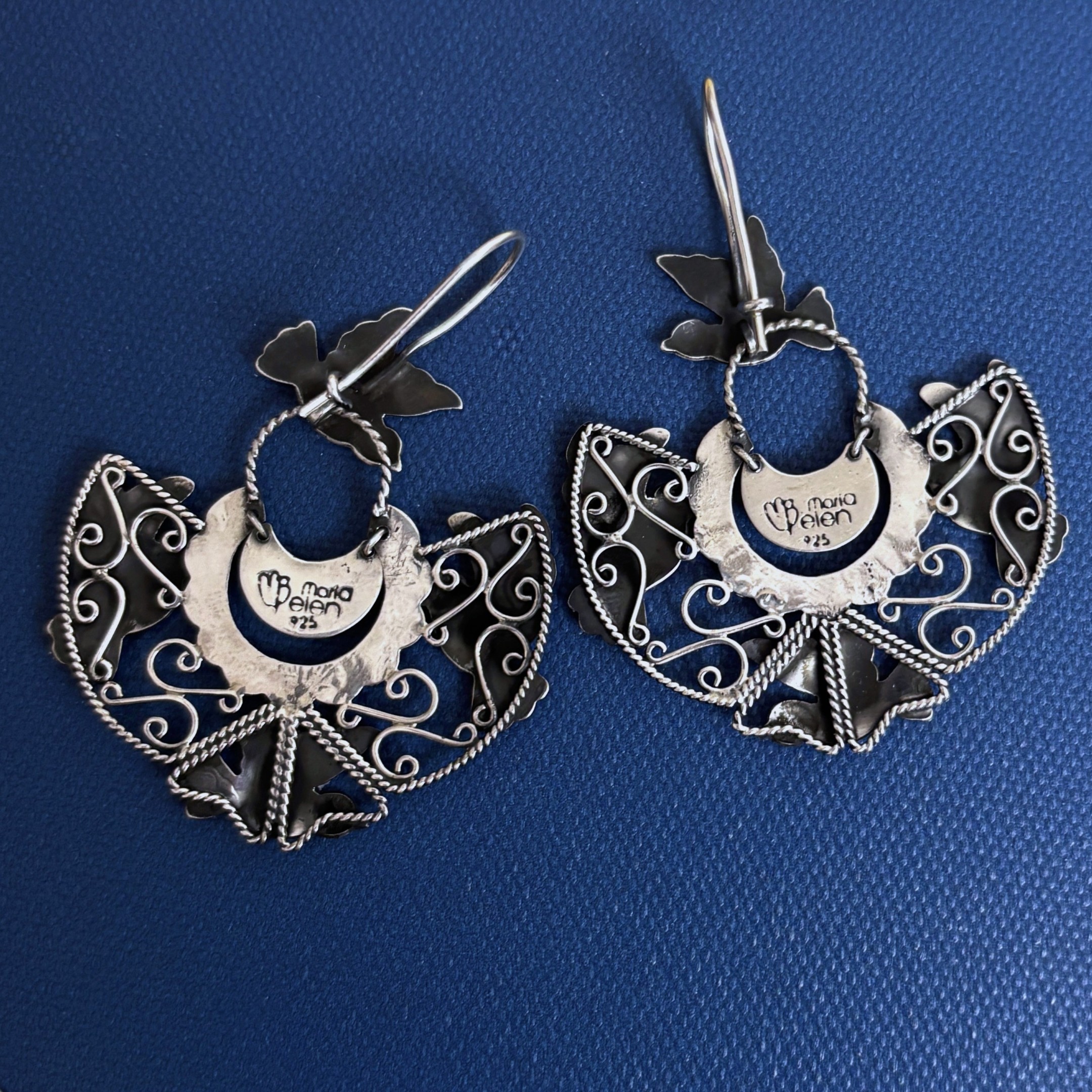 Bird Earrings by Maria Belen Nilson ~ Lovely Doves in Flight - Image 2