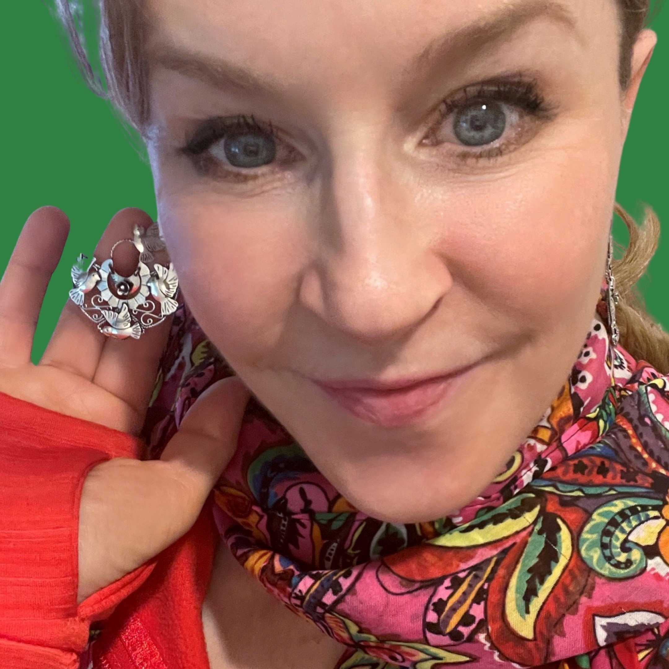 Bird Earrings by Maria Belen Nilson ~ Lovely Doves in Flight - Image 4