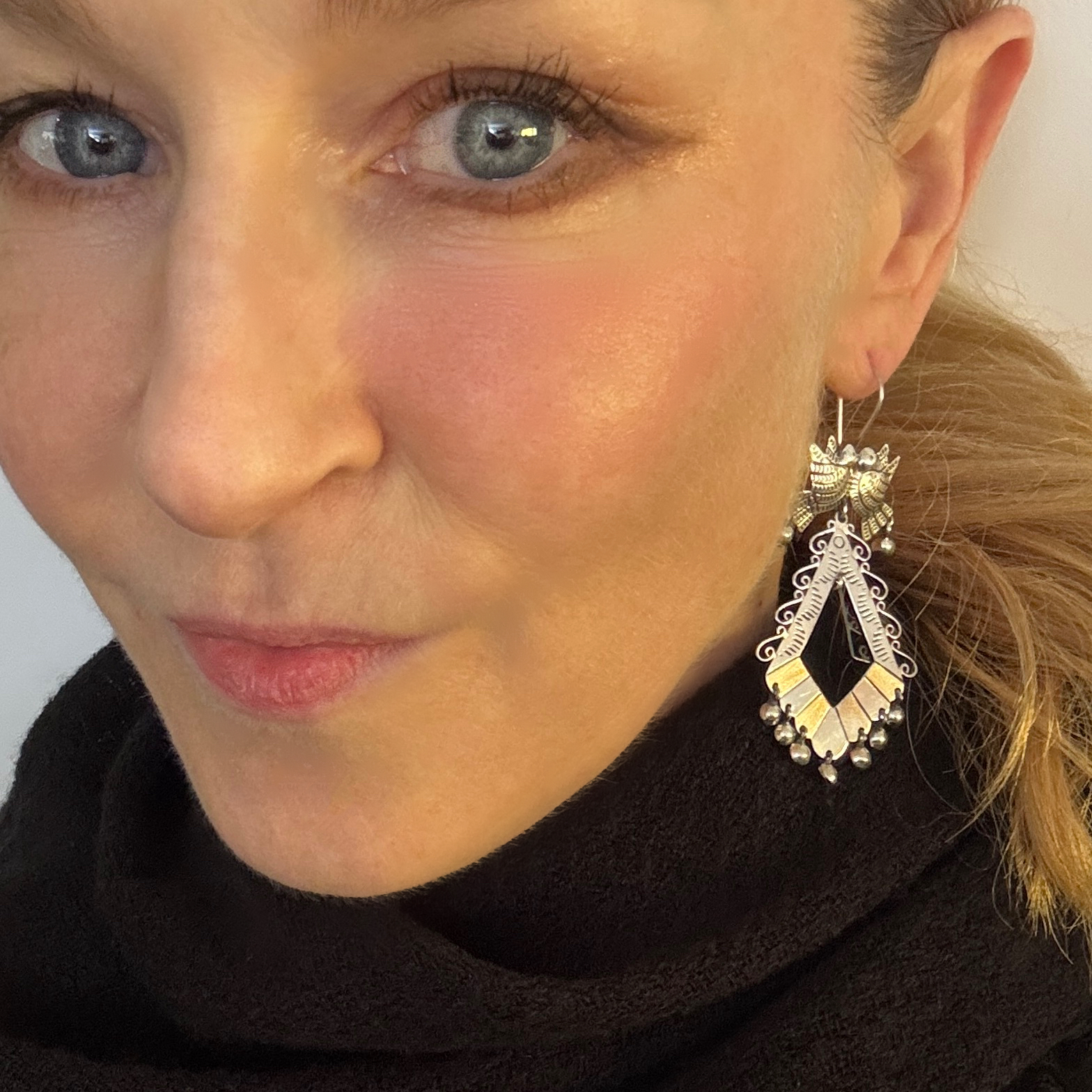 Bird Earrings by Maria Belen Nilson ~ Love Birds and Diamond Shapes Drops - Image 7