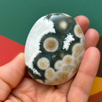 Ocean Jasper 8th Vein Palm Stone