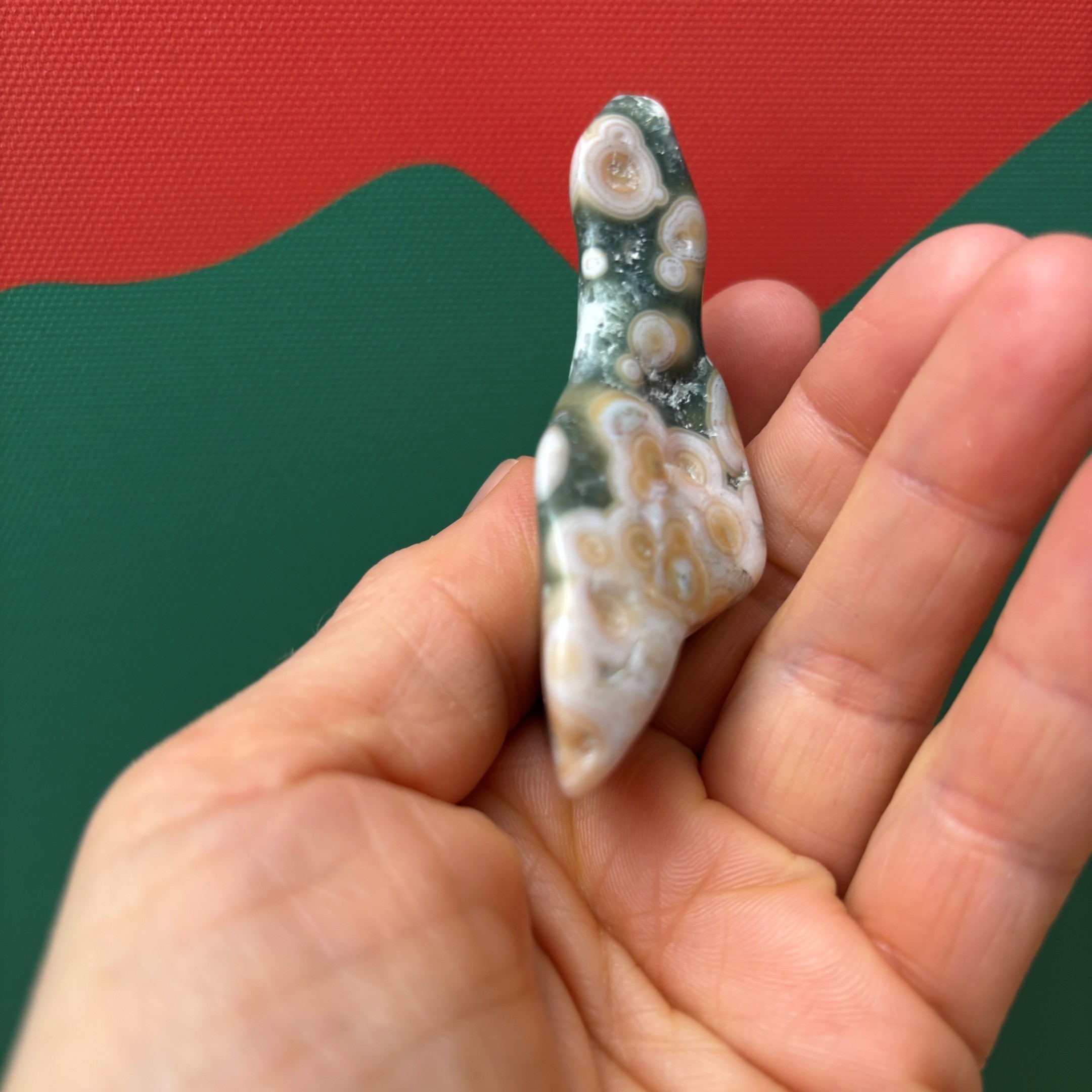 Ocean Jasper 8th Vein XL Tumbled Stone - Image 3