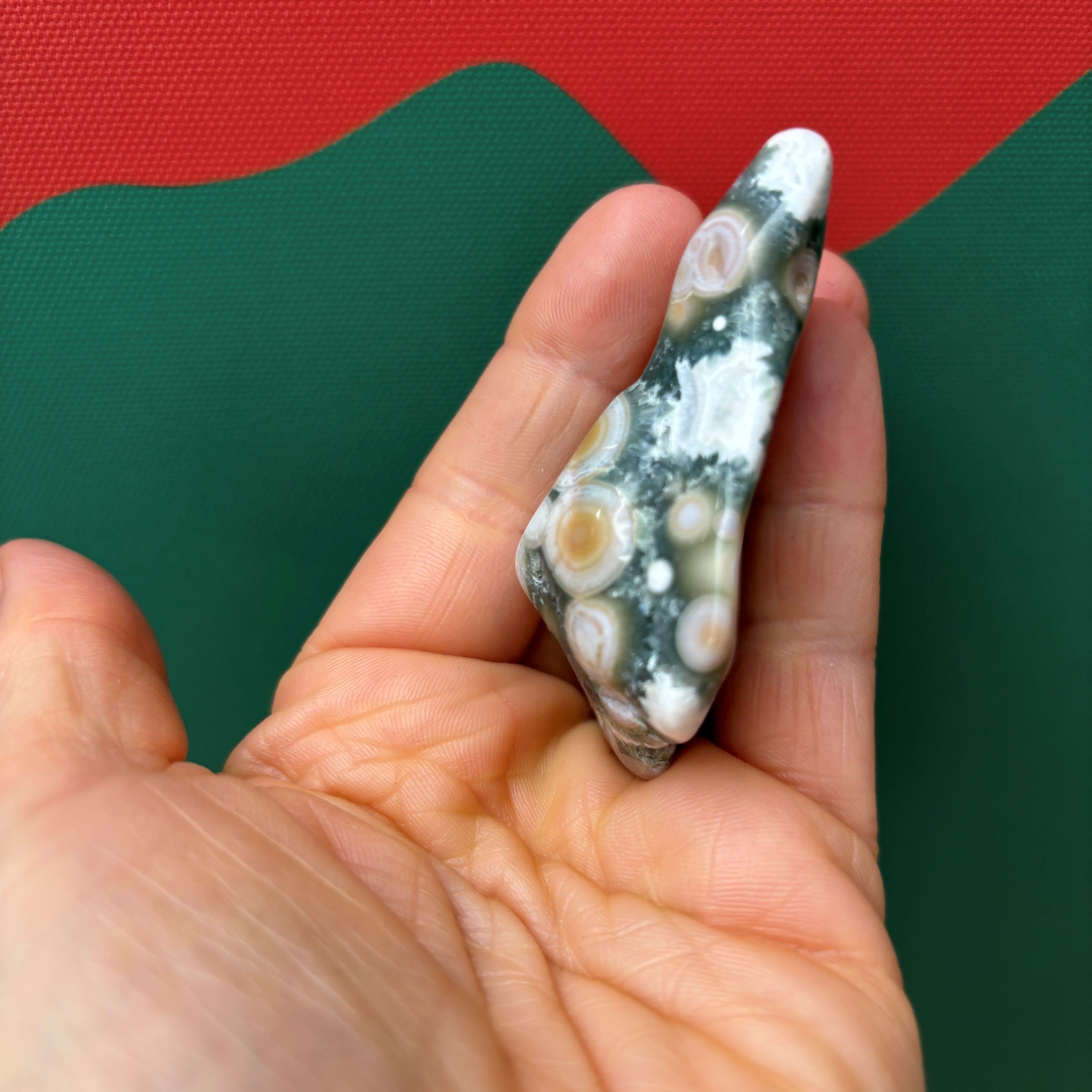 Ocean Jasper 8th Vein XL Tumbled Stone - Image 4