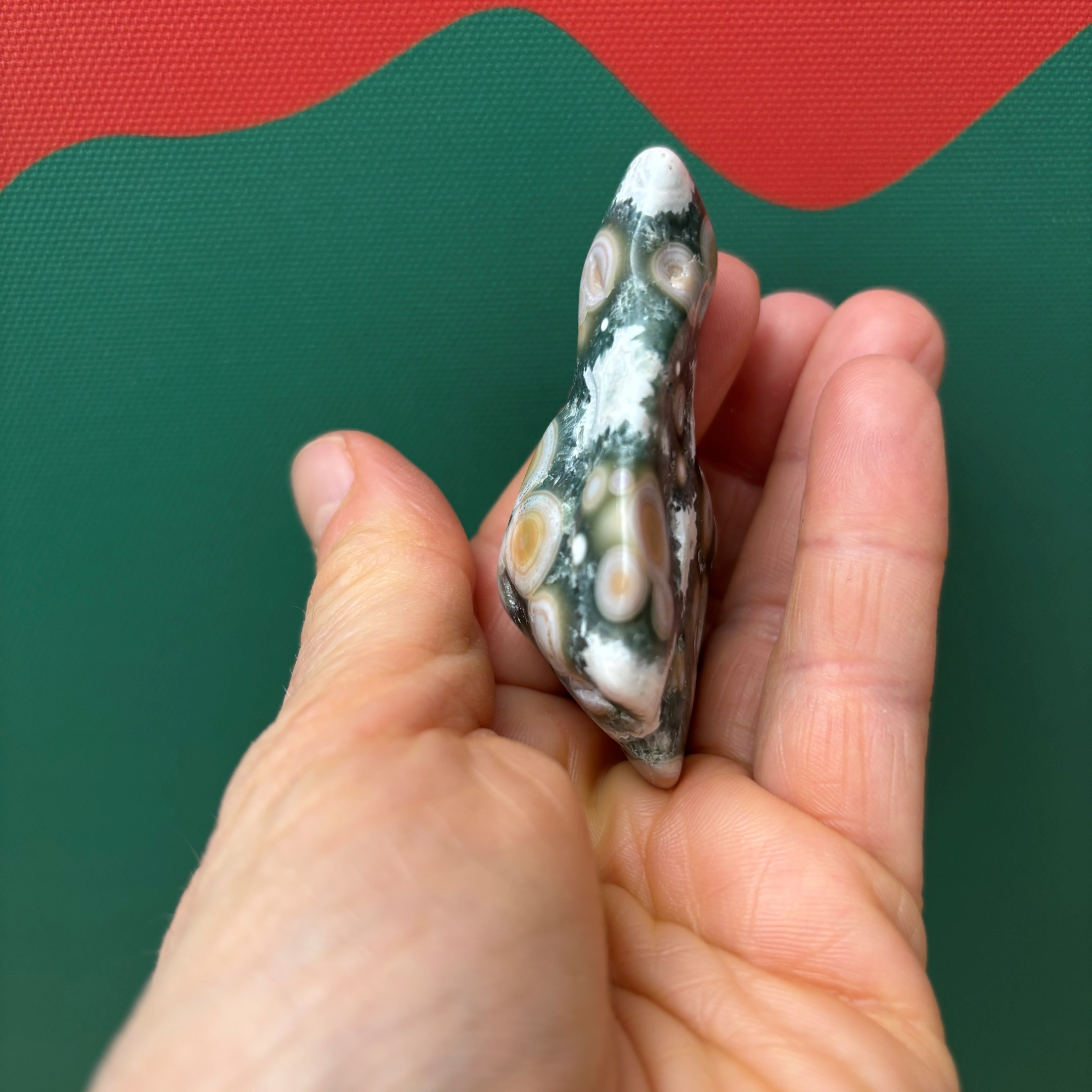 Ocean Jasper 8th Vein XL Tumbled Stone - Image 5