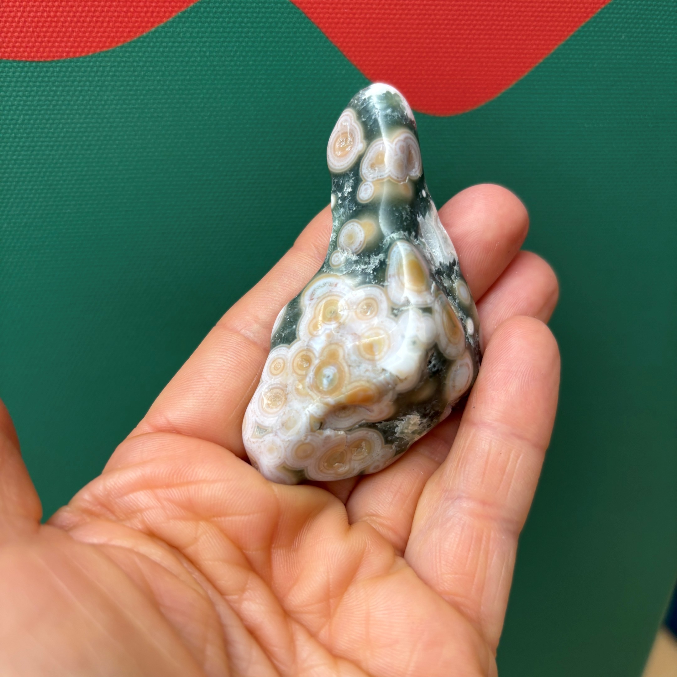 Ocean Jasper 8th Vein XL Tumbled Stone - Image 6