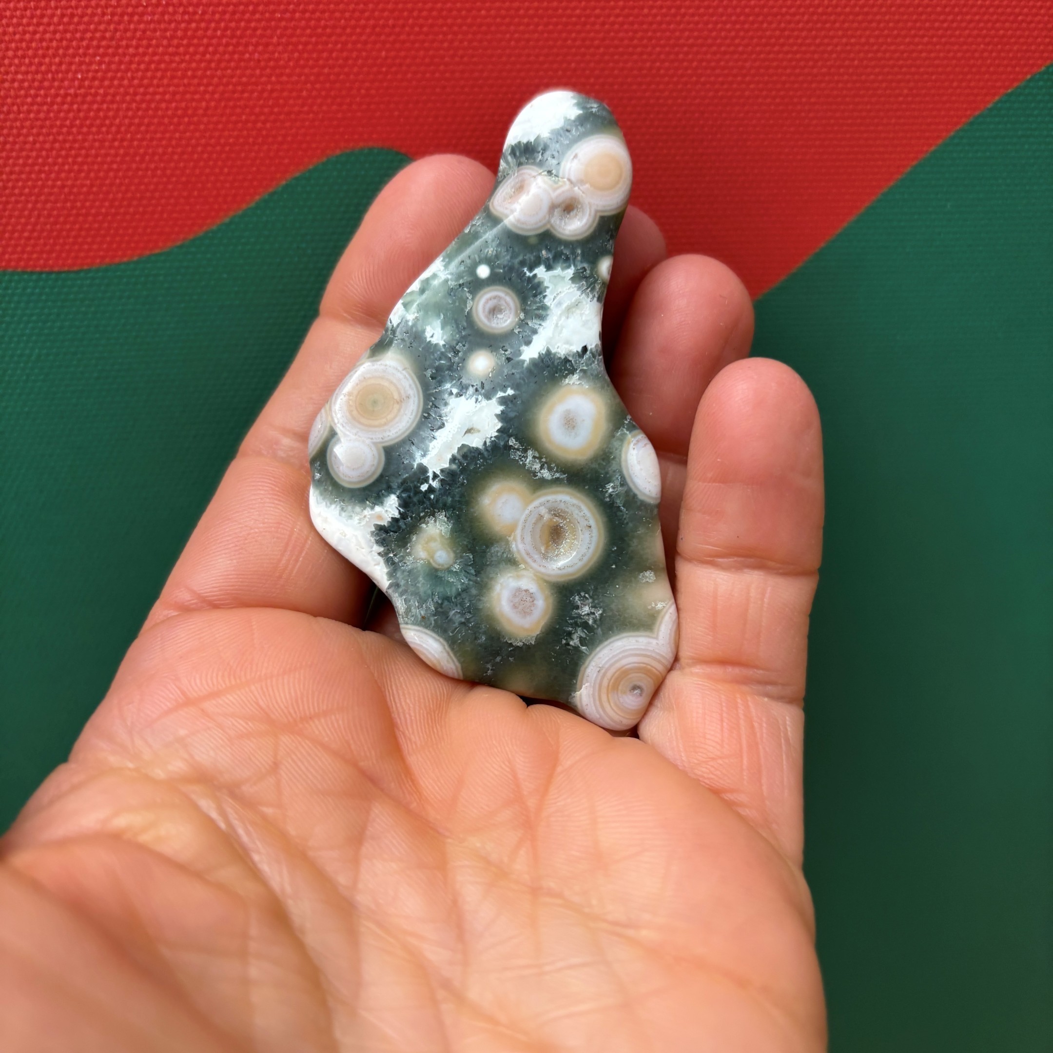 Ocean Jasper 8th Vein XL Tumbled Stone - Image 7