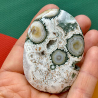 Ocean Jasper 8th Vein Palm Stone