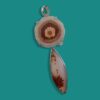 Quartz Stalactite Slice and Dendritic Agate Pendant - Image 2