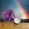 Rainbow Moonstone Moon Face Ring  ~ Adjustable Size - Image 8