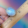 Rainbow Moonstone Oval Ring  ~ Size 6 - Image 4