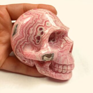Rhodochrosite Skull