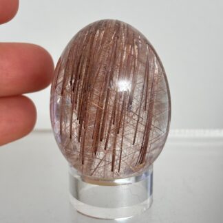 Rutilated Quartz Egg ~ Brazil