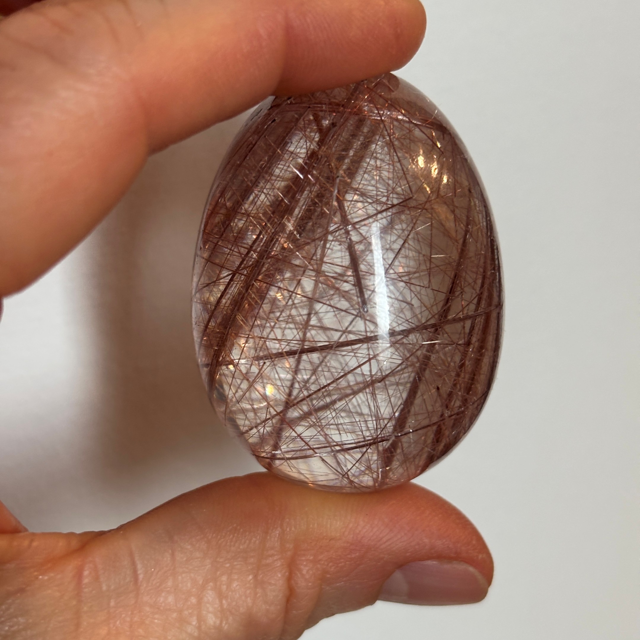 Rutilated Quartz Egg ~ Brazil - Image 11