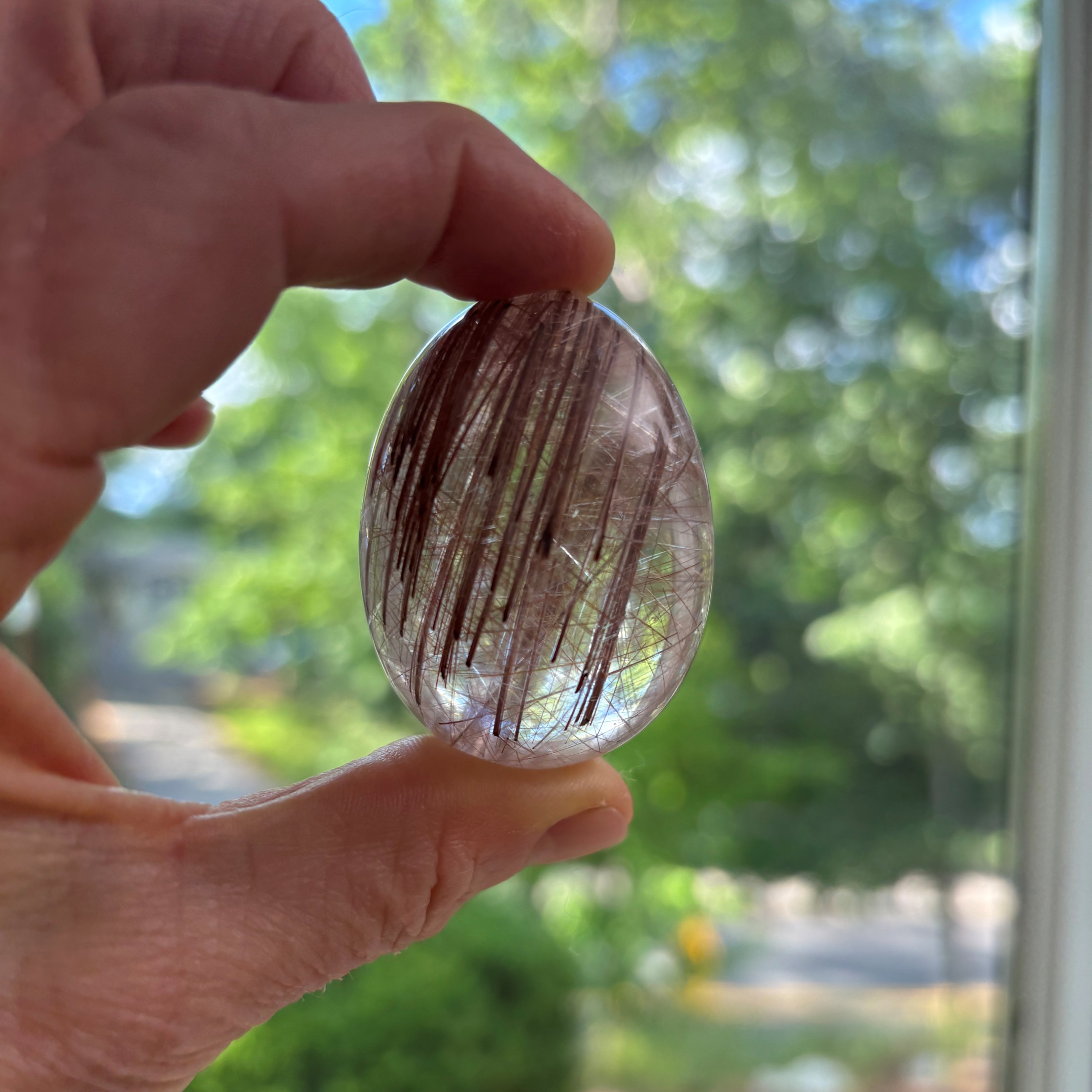 Rutilated Quartz Egg ~ Brazil - Image 12