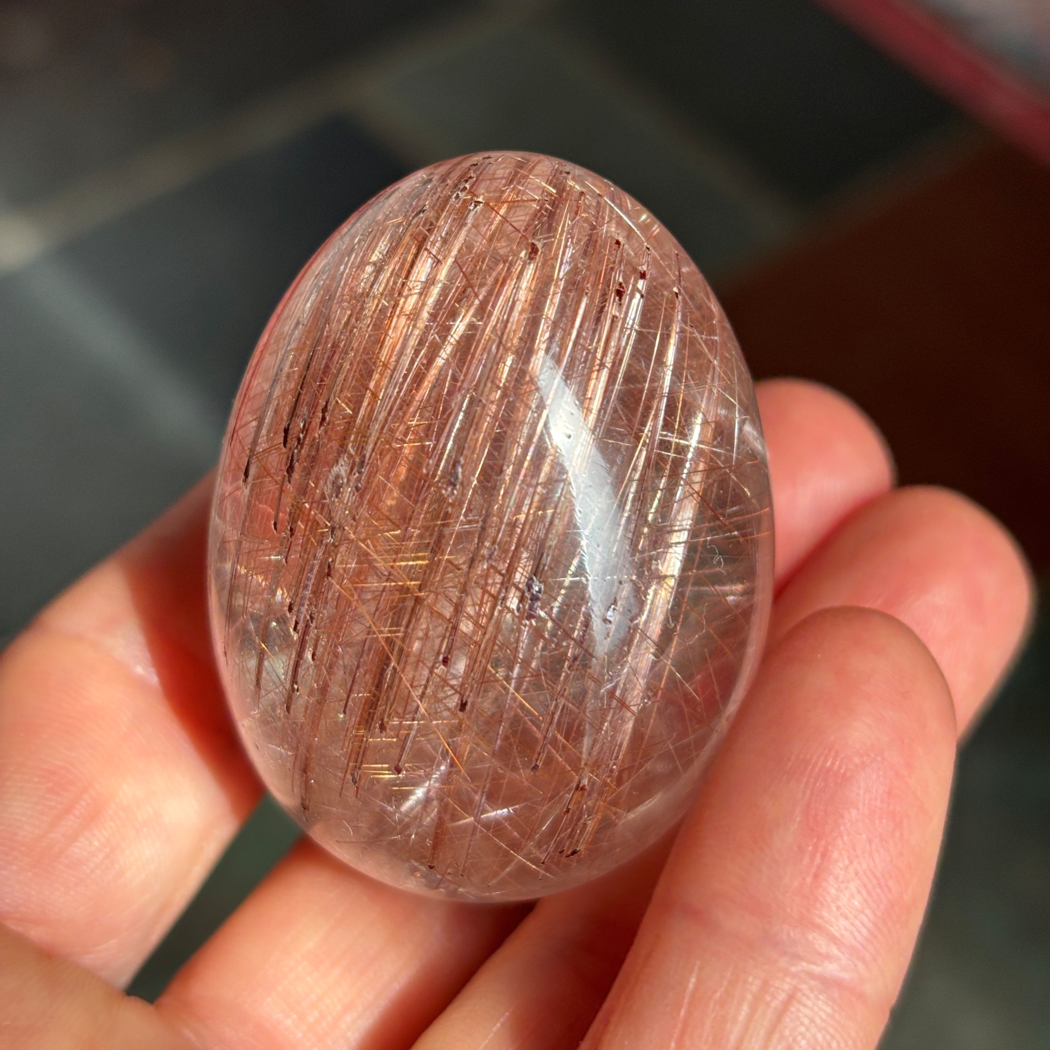 Rutilated Quartz Egg ~ Brazil - Image 13