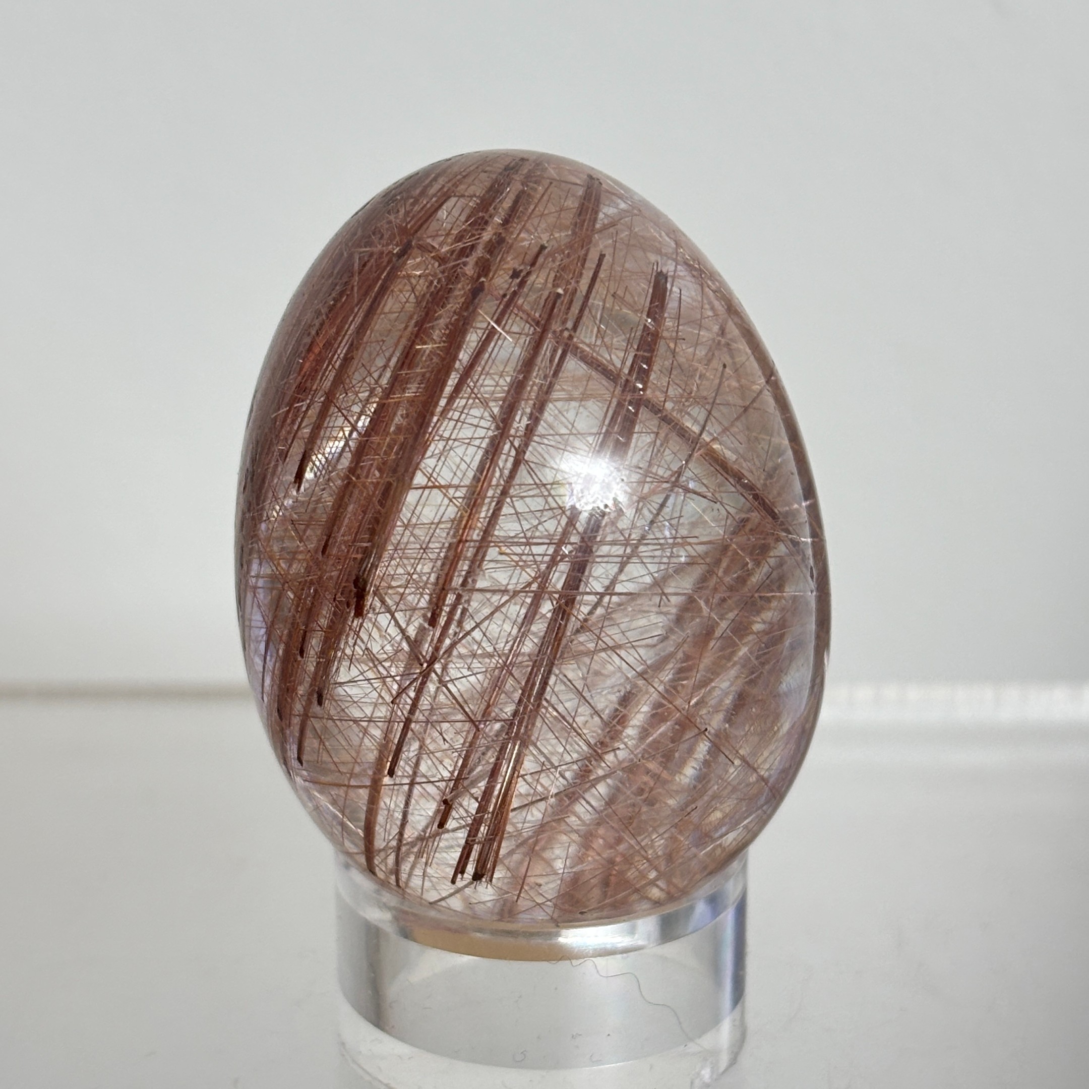 Rutilated Quartz Egg ~ Brazil - Image 2