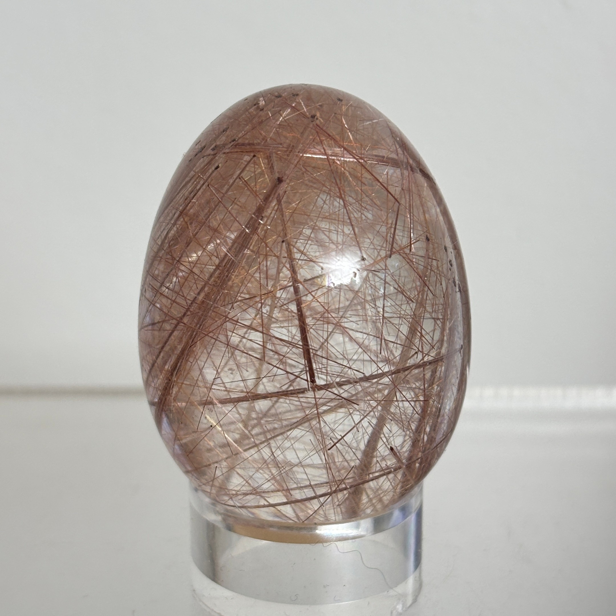 Rutilated Quartz Egg ~ Brazil - Image 3