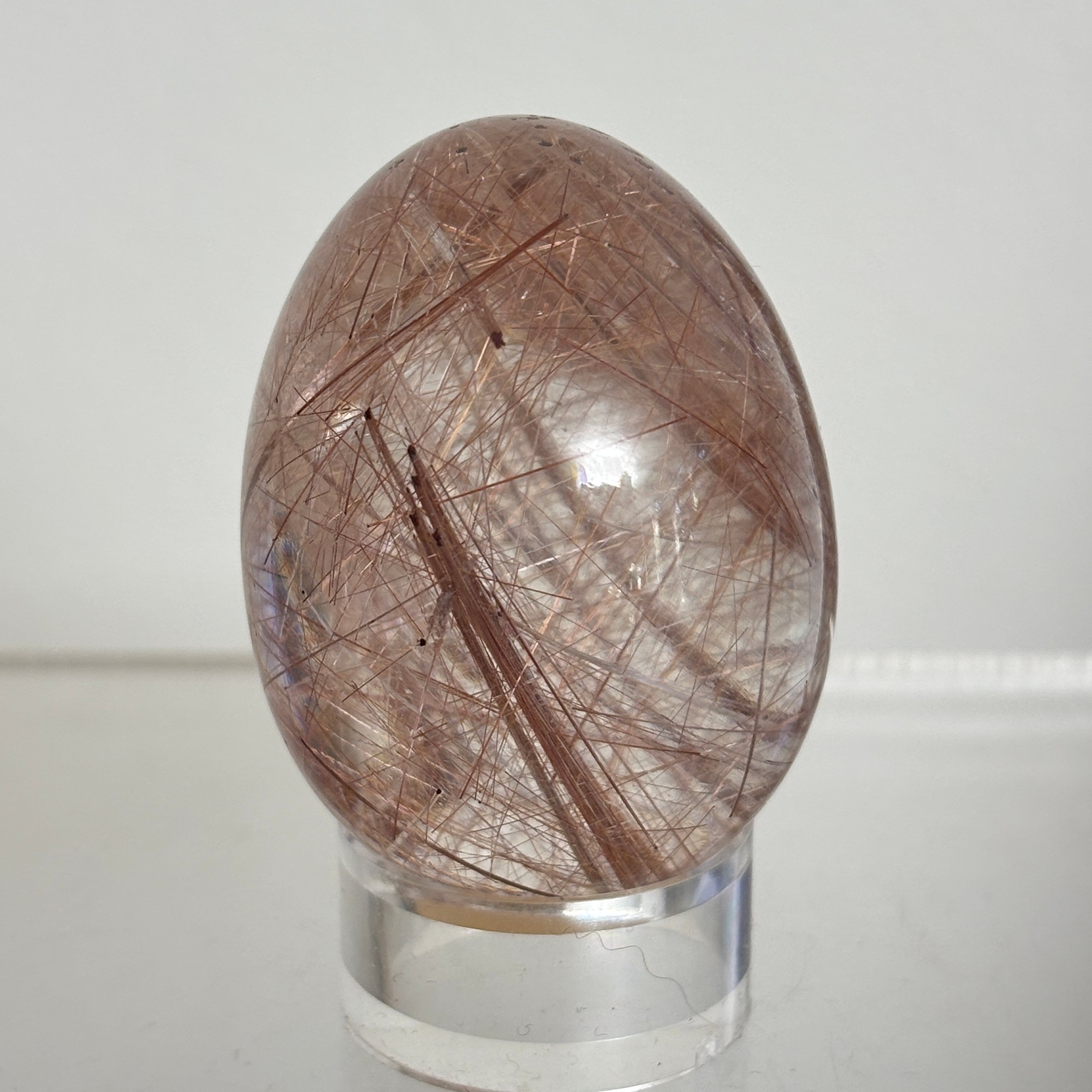 Rutilated Quartz Egg ~ Brazil - Image 4