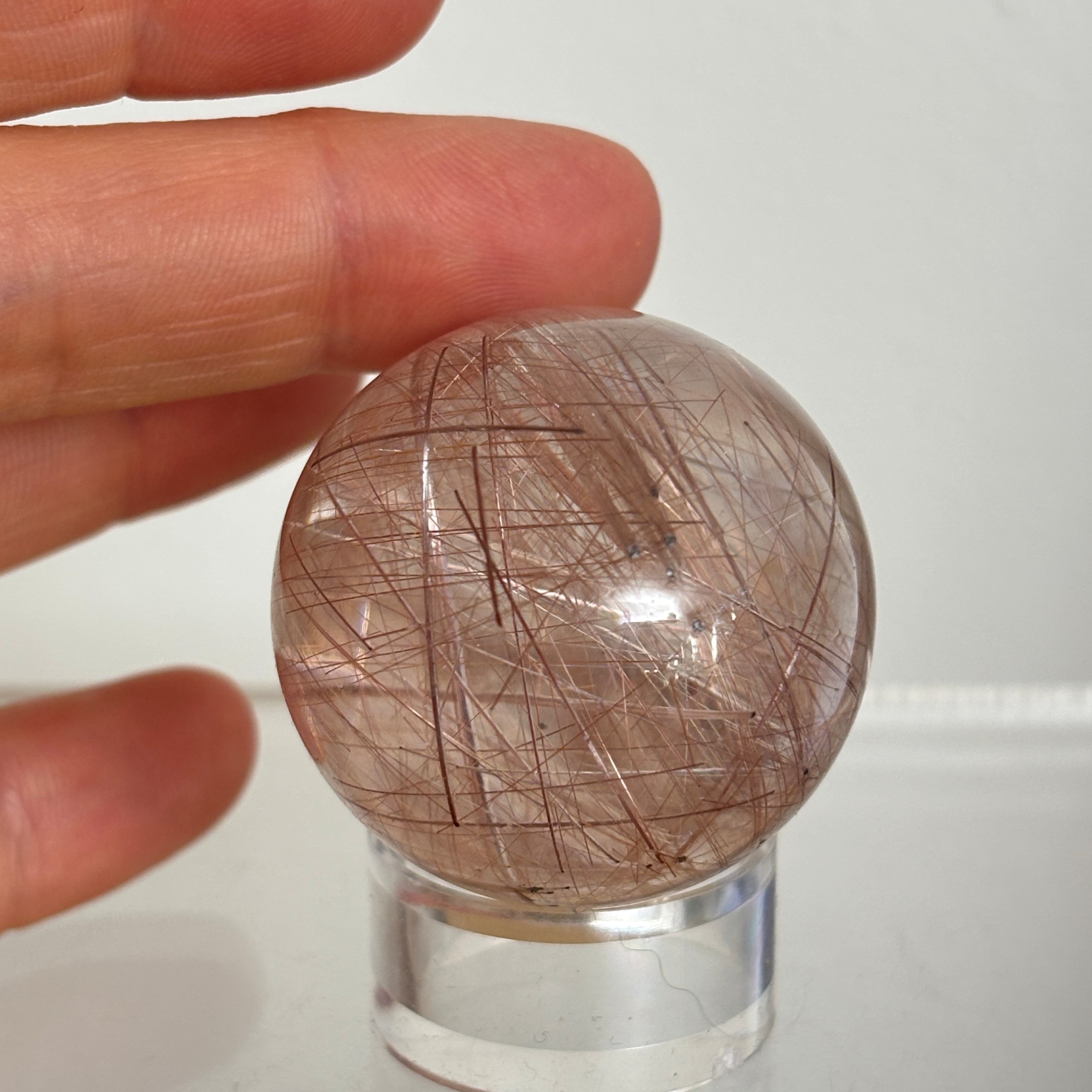 Rutilated Quartz Egg ~ Brazil - Image 5