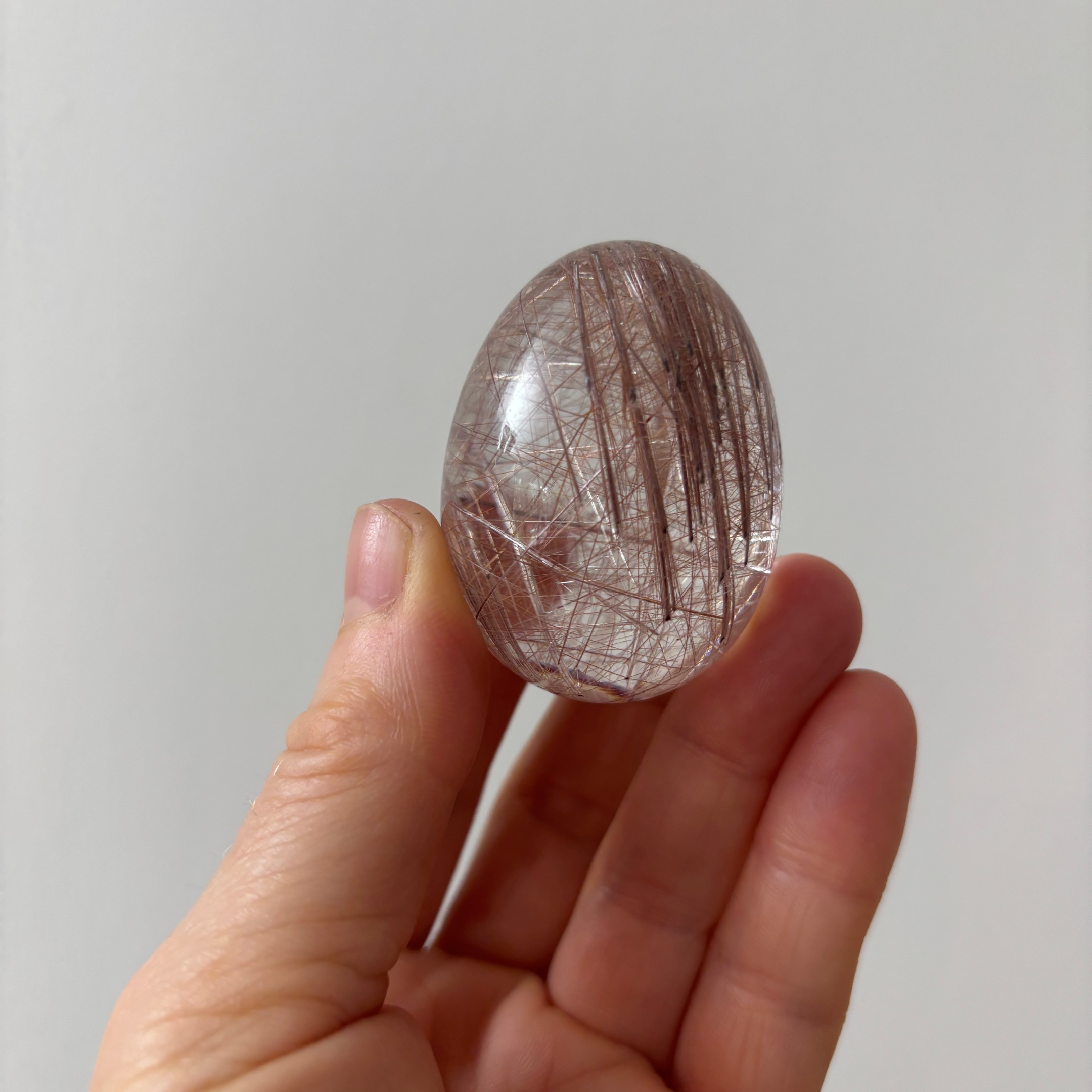 Rutilated Quartz Egg ~ Brazil - Image 7