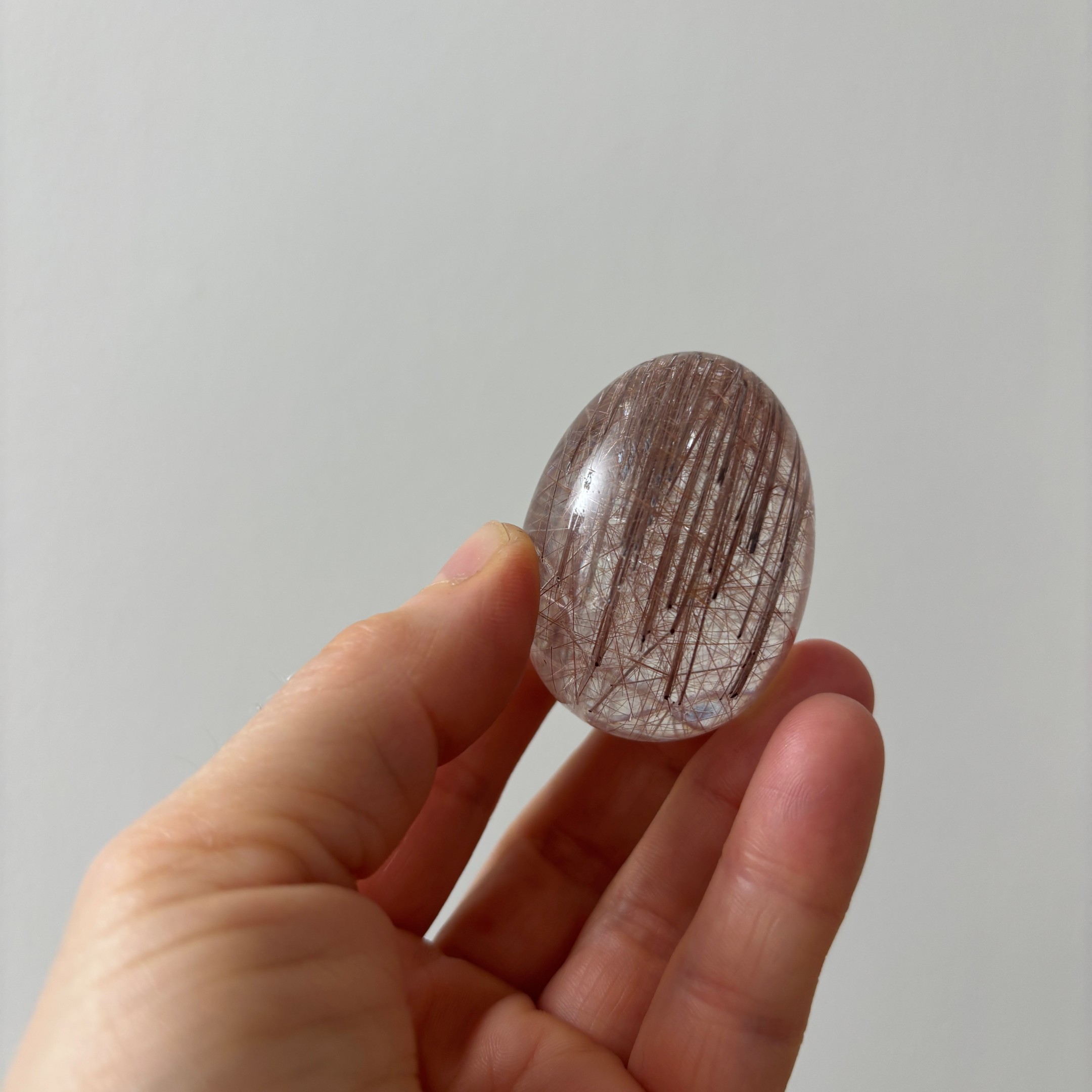 Rutilated Quartz Egg ~ Brazil - Image 8