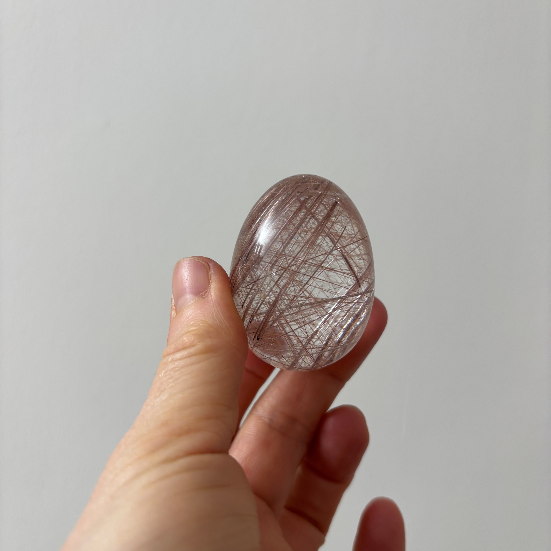 Rutilated Quartz Egg ~ Brazil - Image 9
