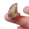 Faceted Rutilated Quartz Ring ~ Size 7¼ - Image 3