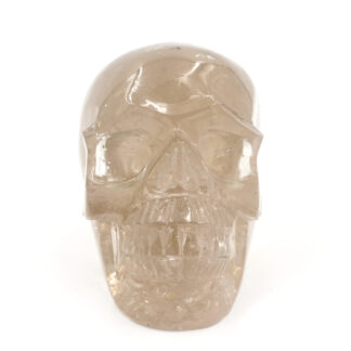 Smoky Quartz Skull with Rainbows
