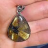 Star Rutilated Quartz Teardrop Pendant - Image 2