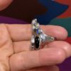 Steven Ruse Boulder Opal Doublets, Black Diopside, and Fresh Water Pearl Electroform Ring ~ Size 6 - Image 4