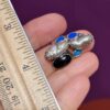 Steven Ruse Boulder Opal Doublets, Black Diopside, and Fresh Water Pearl Electroform Ring ~ Size 6 - Image 8